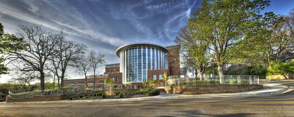 Fayetteville Public Library during the day